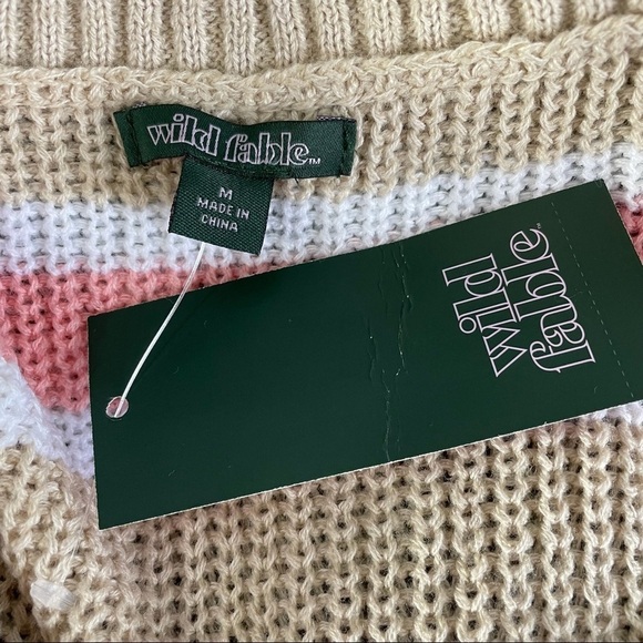 Wild Fable Striped Cropped Sweater - Picture 6 of 6